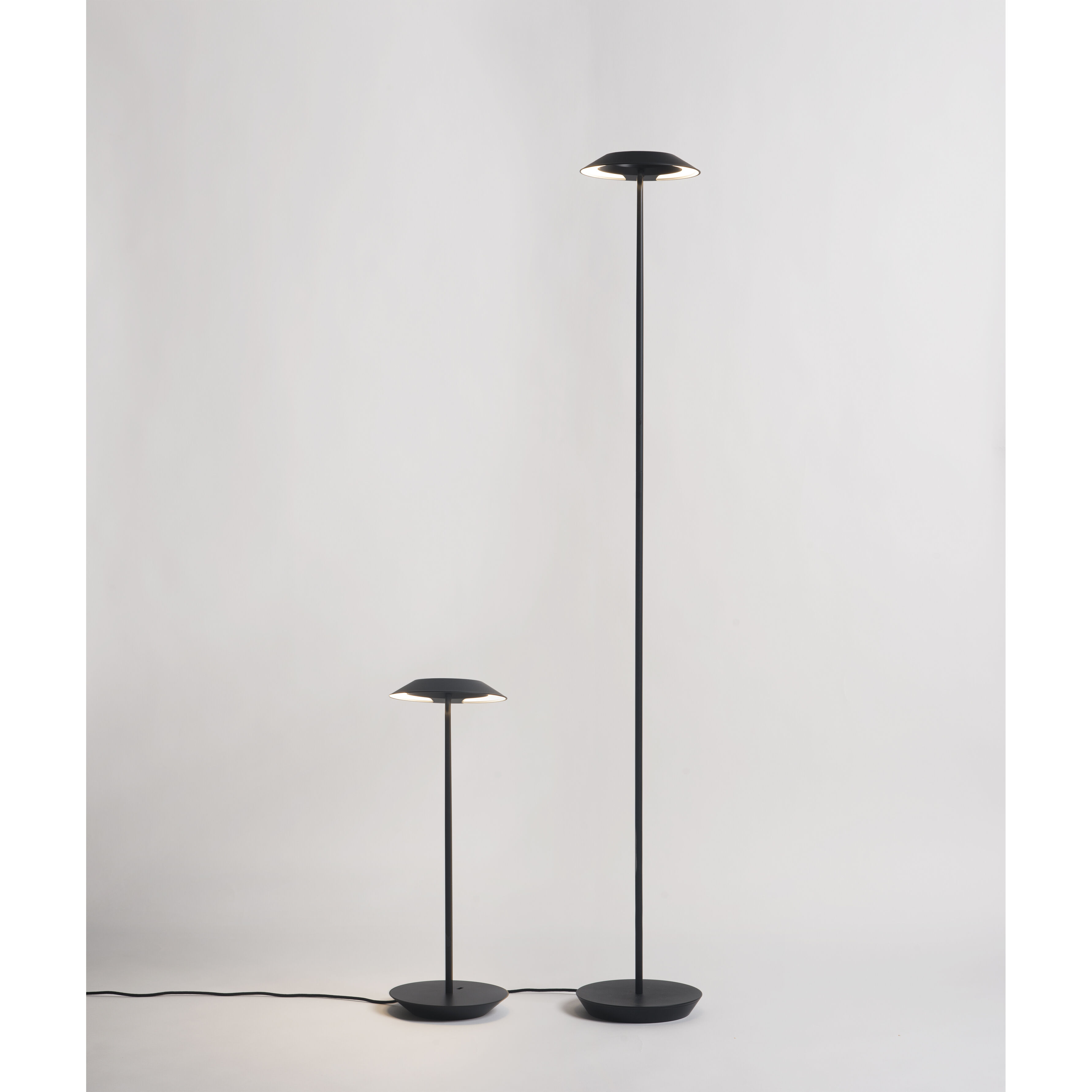 Royyo 45.5 inch 11.00 watt Chrome with Honeydew Felt Floor Lamp Portable Light